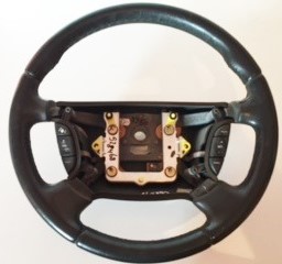 C2C17336LEG Warm Charcoal leather steering wheel